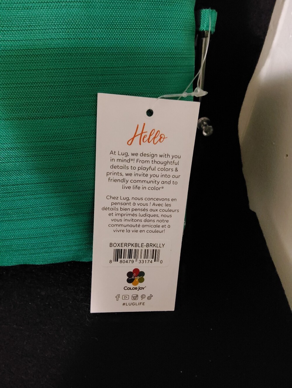 Lug Boxer Packable, Kelly Green - Picture 2 of 8